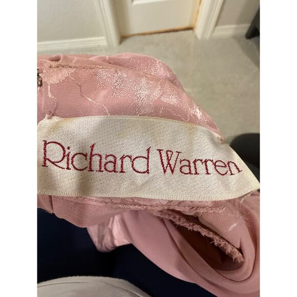 Rose Pink Vtg 80s High Neck Bow Pleated Skirt Set Sz 8 10 Secretary Golden Girls - Picture 6 of 14